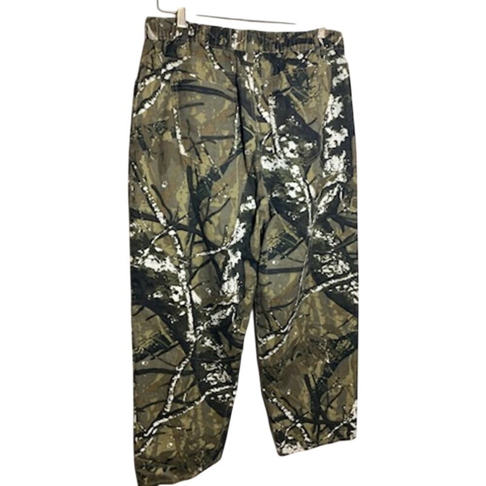 Shein Curve Camo Denim Pants • 1XL • Elastic Waist • Zipper Fly
